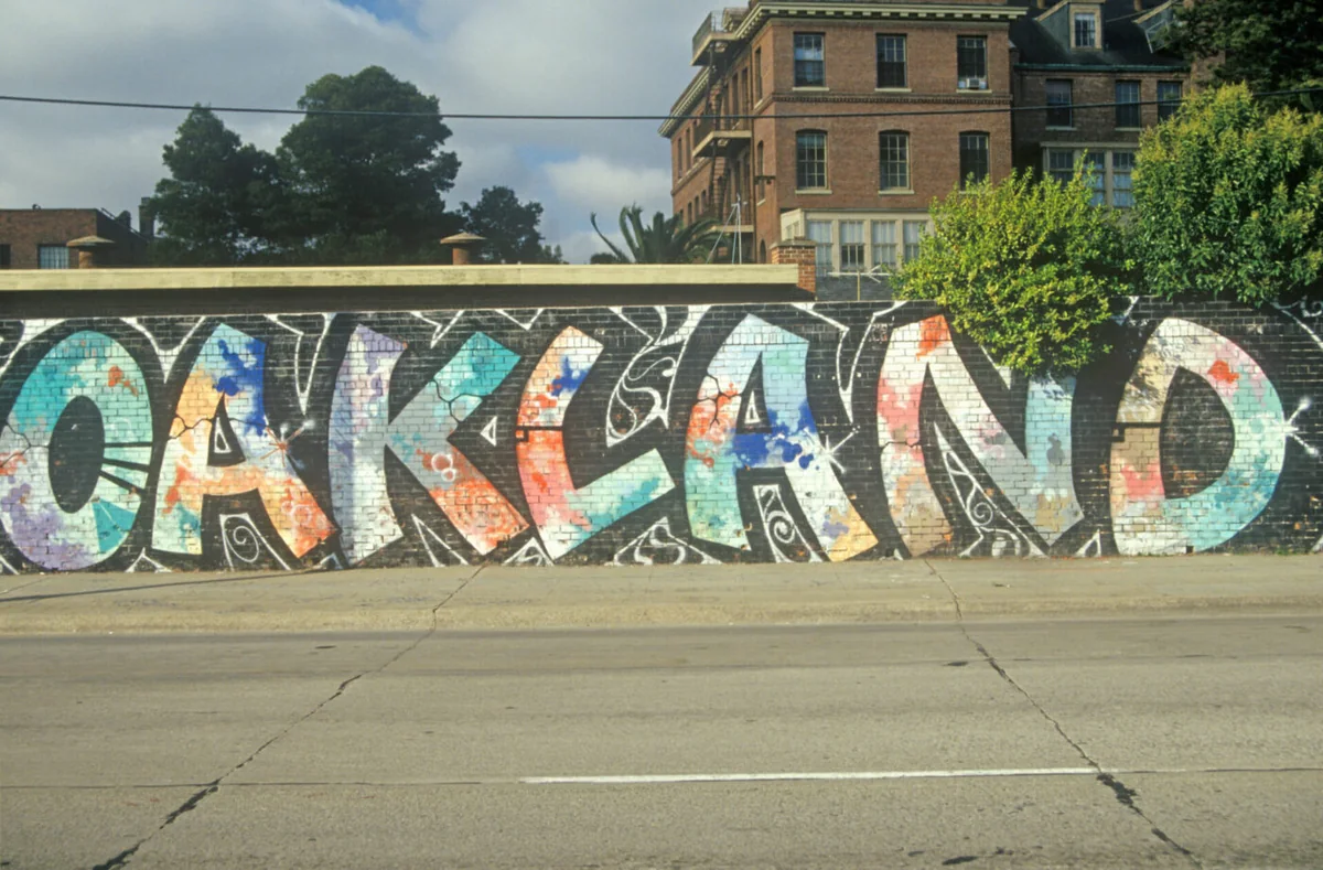 Community mural reflecting nonprofit mission and service